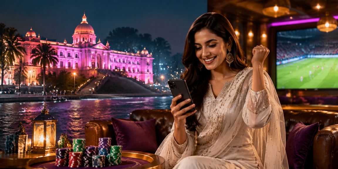 ঢাকার একজন ব্যক্তি ক্যাসিনো গেম খেলছেন
